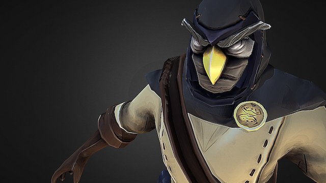 Character model for toon-shaded game 3D Model