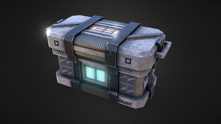 C3 - Sci-Fi Container 3 3D Model