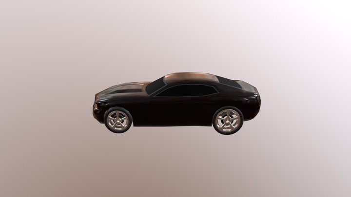 Chevrolet Camaro Low Poly 3D Model