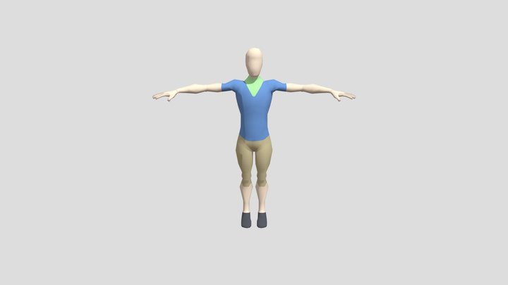 人體UV練習拆解 3D Model