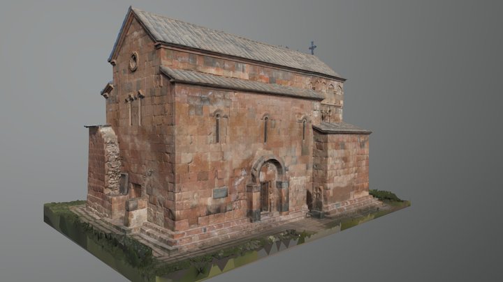 Surp Hovhannes Church, Byurakan 3D Model