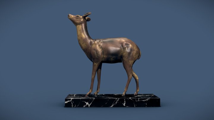 Figurine of a doe 3D Model