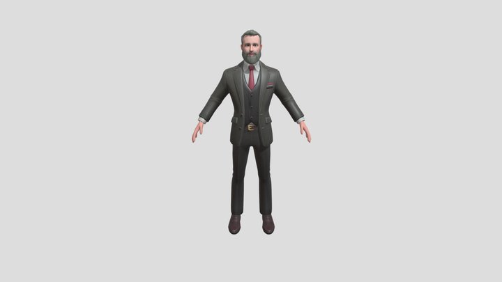 Henri waits 3D Model