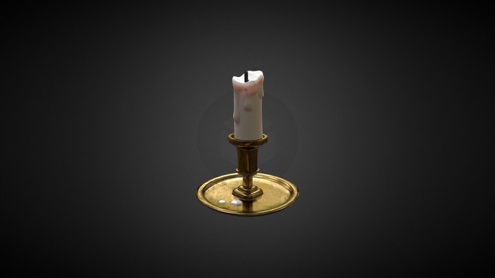 Antique_Candle_Holder 3D Model
