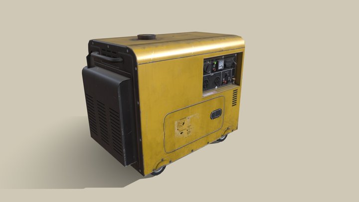 Diesel Generator 3D Model