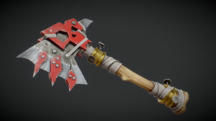 Warhammer Axe 3D Model
