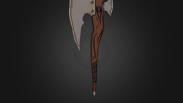 Cartoon Axe 3D Model