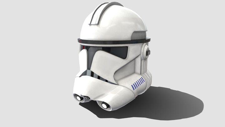 Star Wars - Phase II Clone Trooper Helmet 3D Model