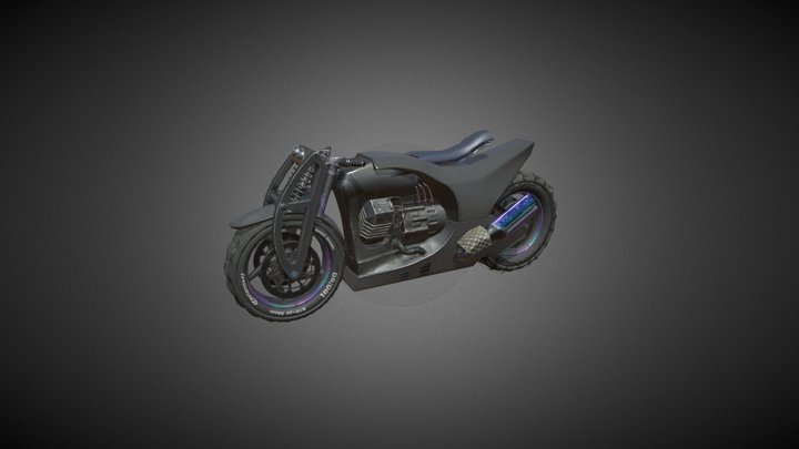 Low poly Bike Free 3D Model