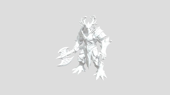 Forest Guardian with an Axe(Groot) 3D Model