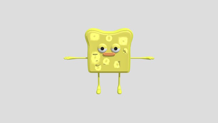 Sponge Character – Free 3D Model STL