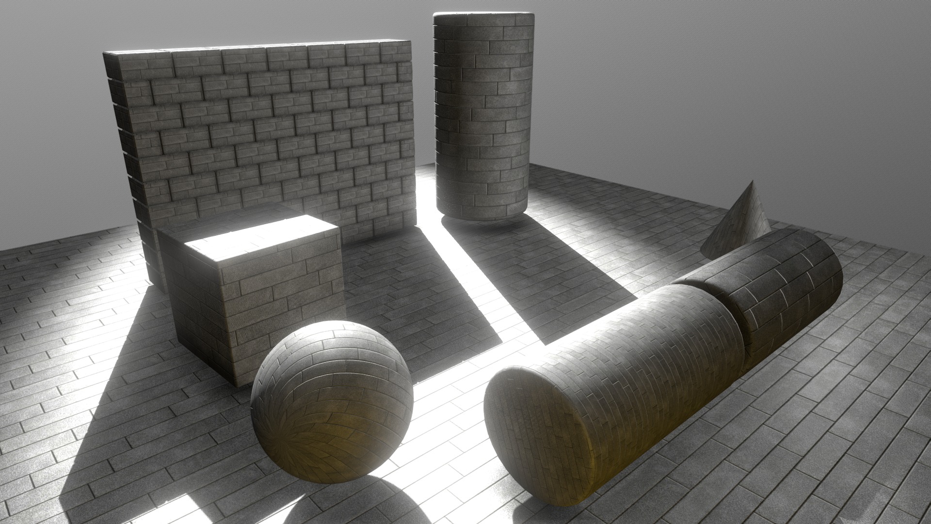 3D model Cobblestone 10 Texture Set (22) - This is a 3D model of the Cobblestone 10 Texture Set (22). The 3D model is about a couch and a table.