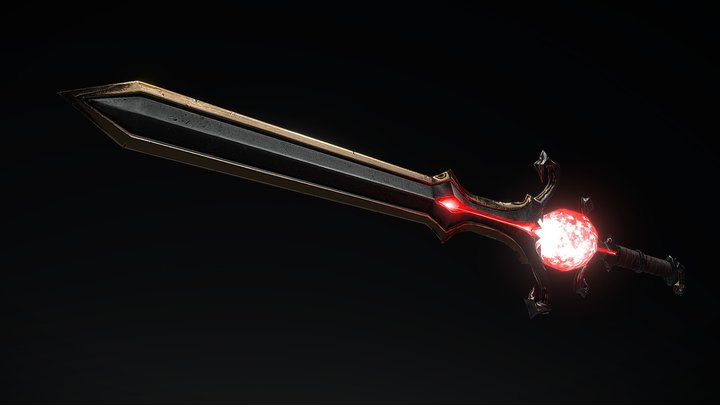 Blade low poly 3D Model