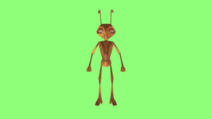 Z Skeleton Rig - Antz 3D Model