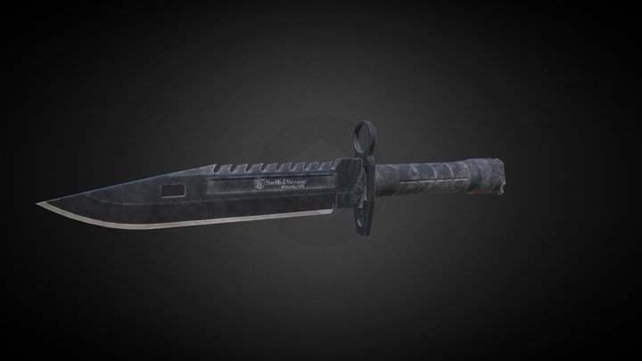 Smith & Wesson M9 Bayonet 3D Model