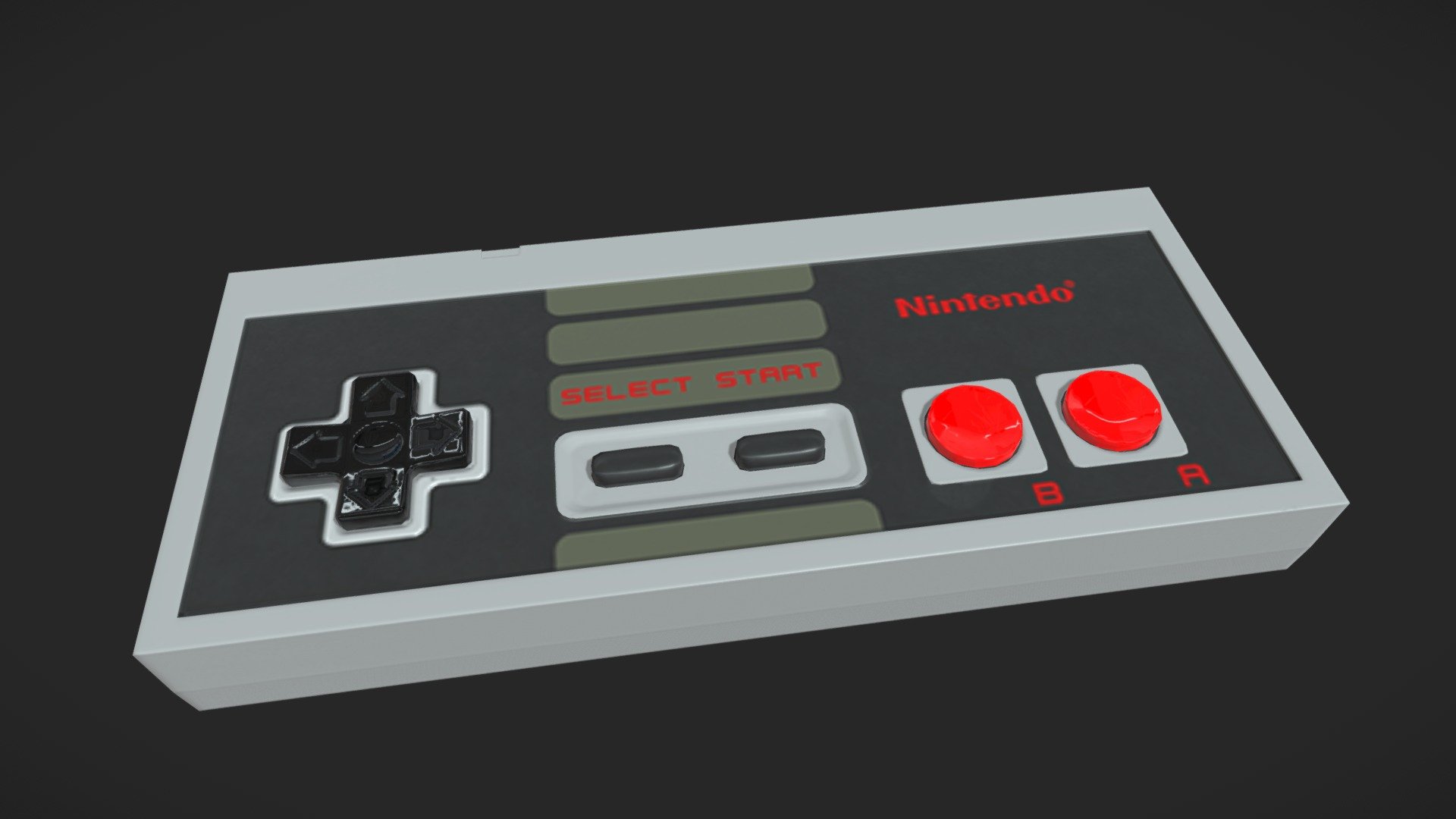 NES Controller Download Free 3D model by Parelaxel [9e82d1e] Sketchfab