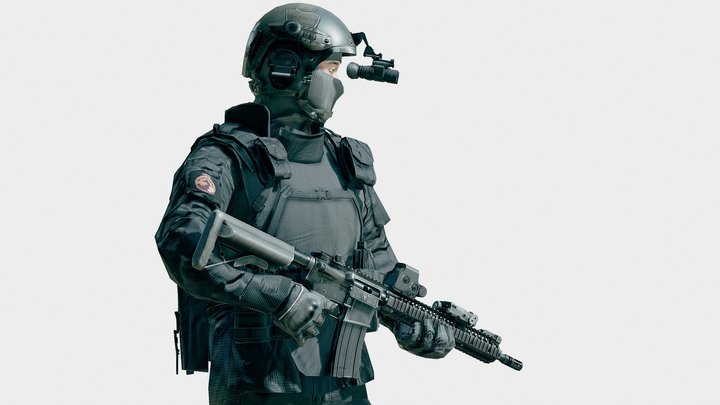S.W.A.T. Operator 3D Model