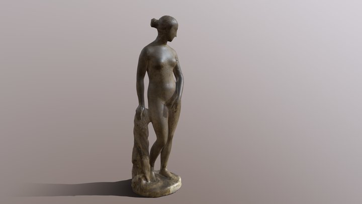 Greek Statue of a Slave 3D Model