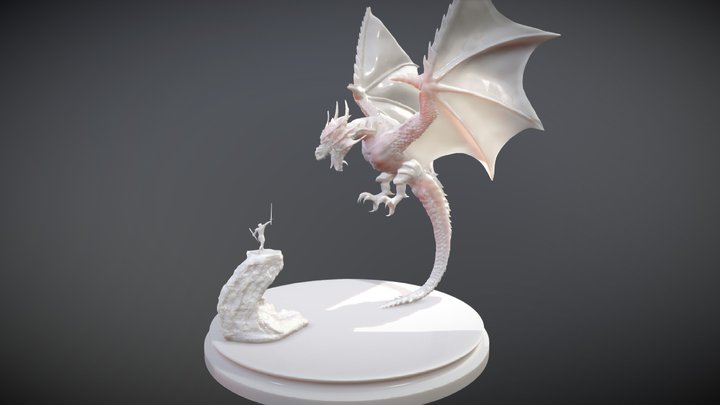 Fearless for 3D print with FBX & STL Parts 3D Model