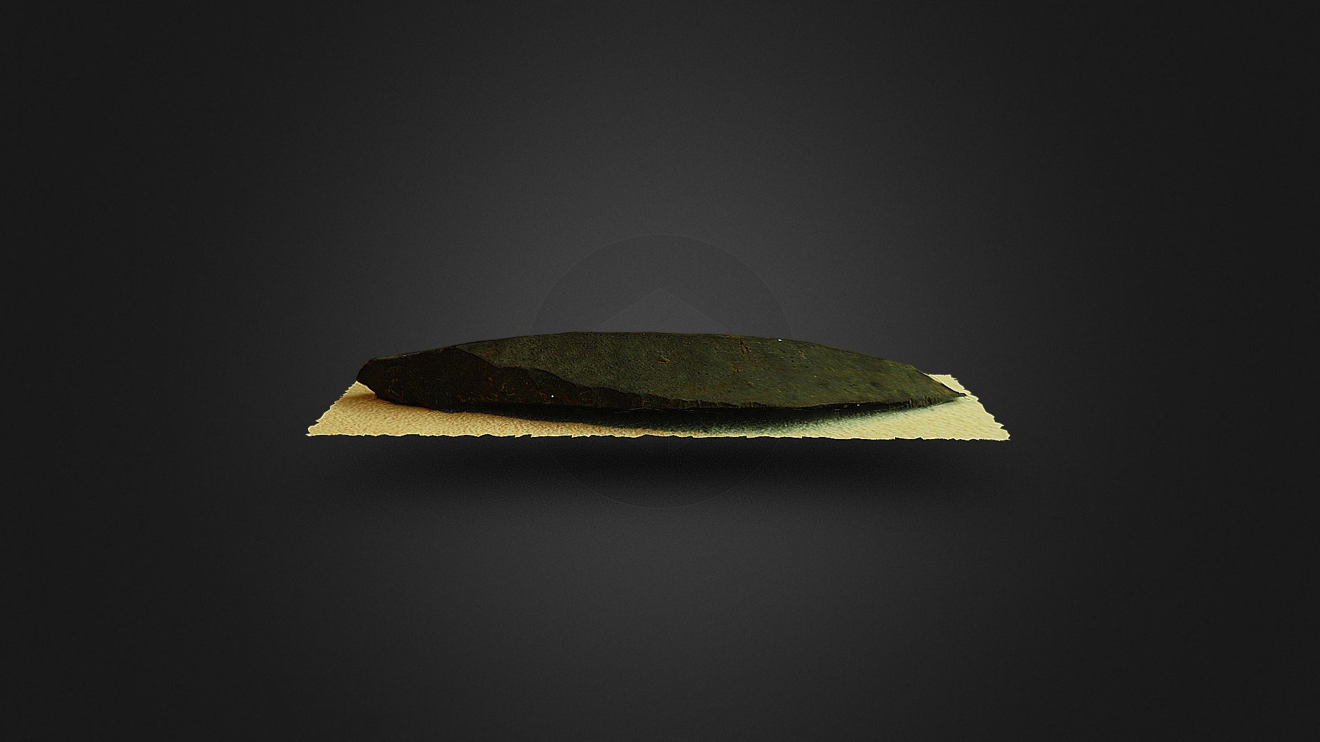 後期旧石器時代ナイフ形石器 Upper Paleolithic backed blade - 3D