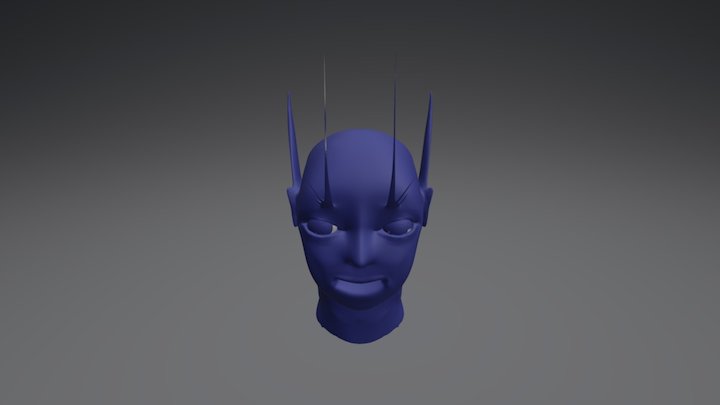 Bust Alien 3D Model