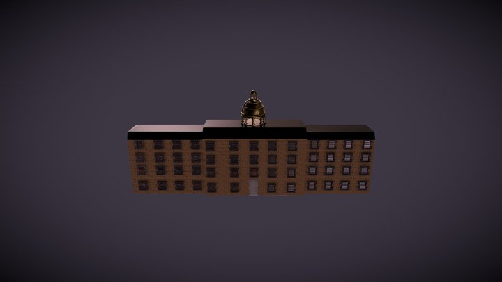 Abandoned hospital building 3D Model