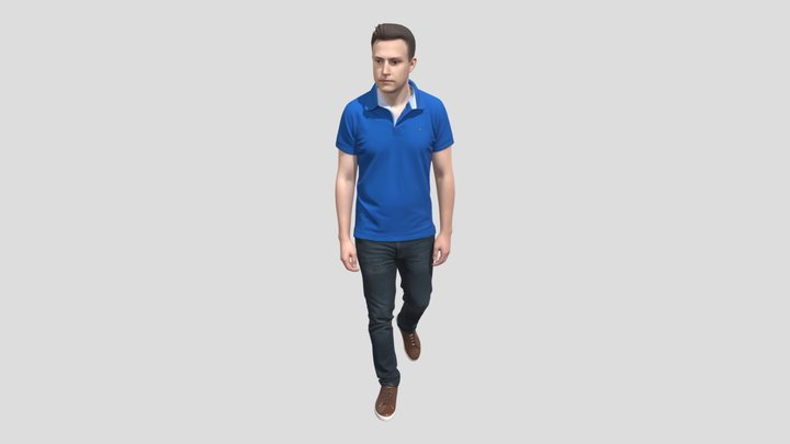 Blue Polo Casual Walk – Modelo 3D gratuito STL