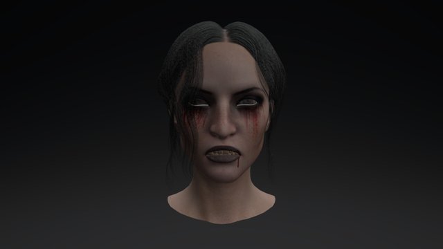Horror Face 3D Model