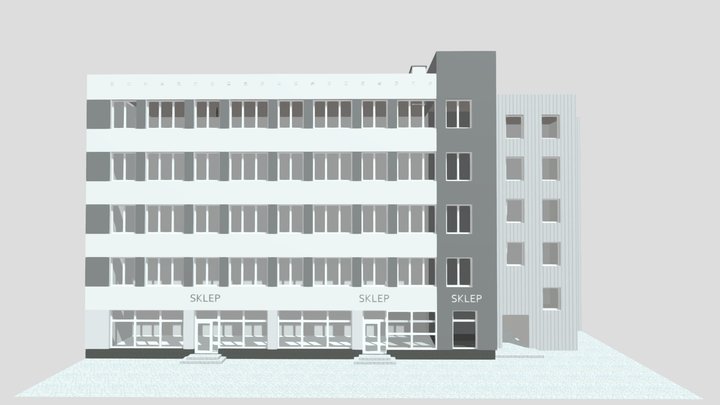 Budynek 1 Maja _w2 3D Model