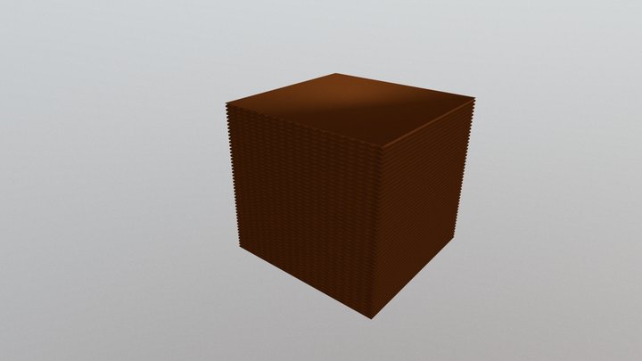 cardboard (custom sizing with array in blender) 3D Model