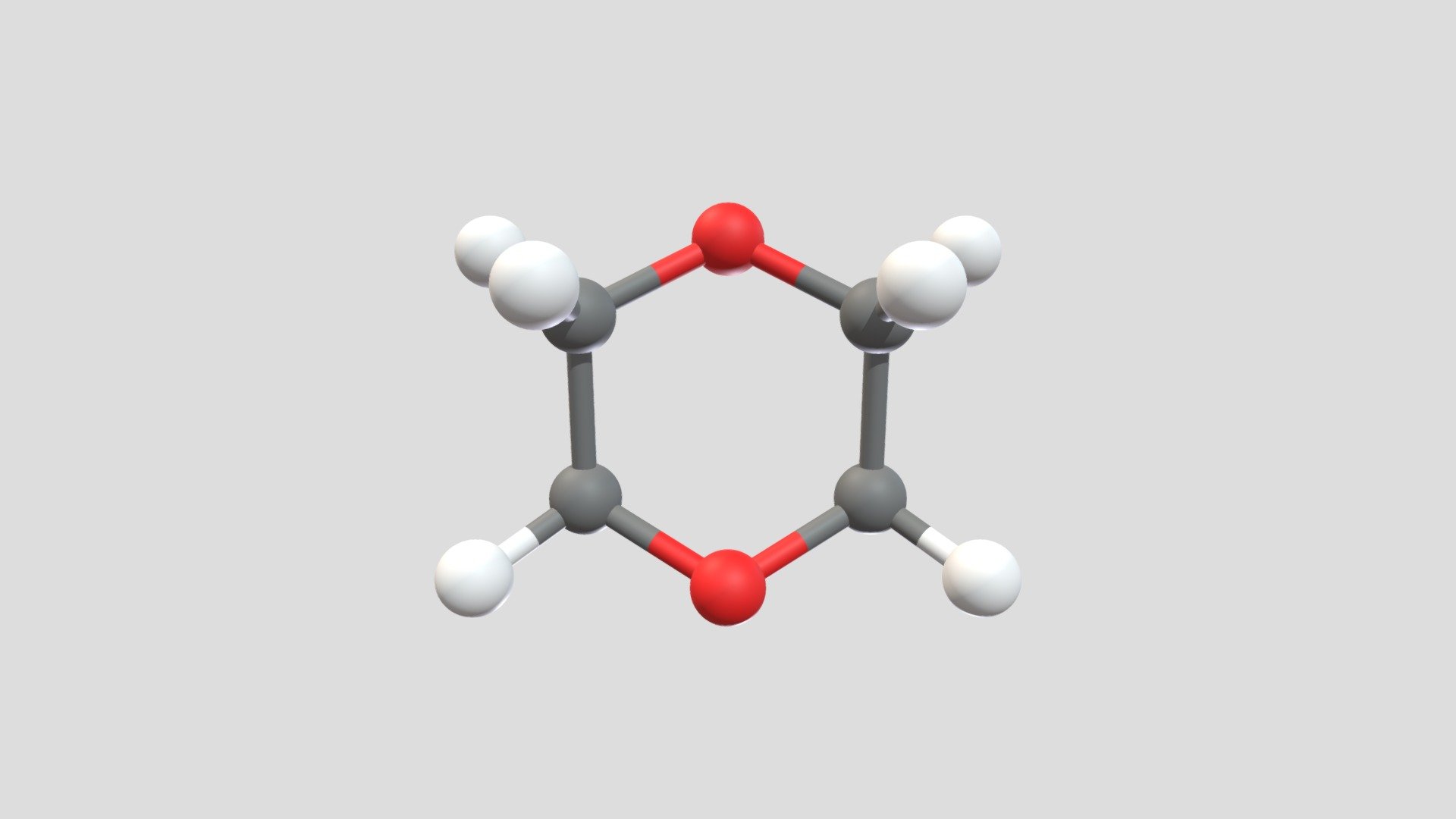 1,4-DIOXANE - 3D model by Dien [9e88f2c] - Sketchfab