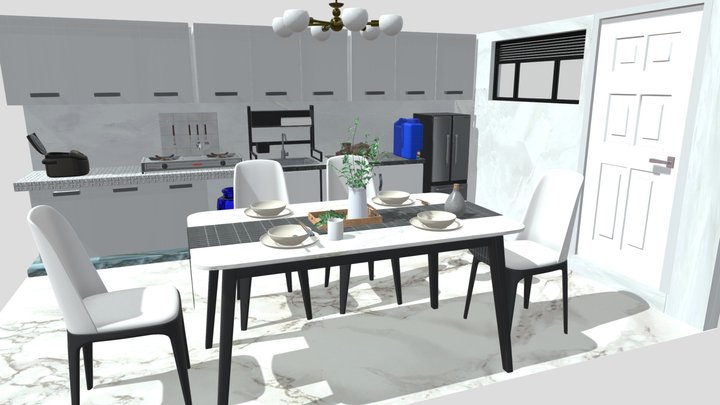 Kitchen Design Ideas Modern 3D Model