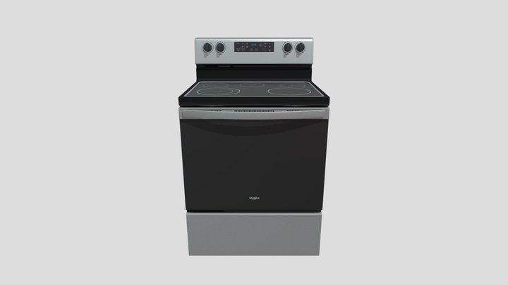 Whirlpool electric stove / Electric range 3D Model