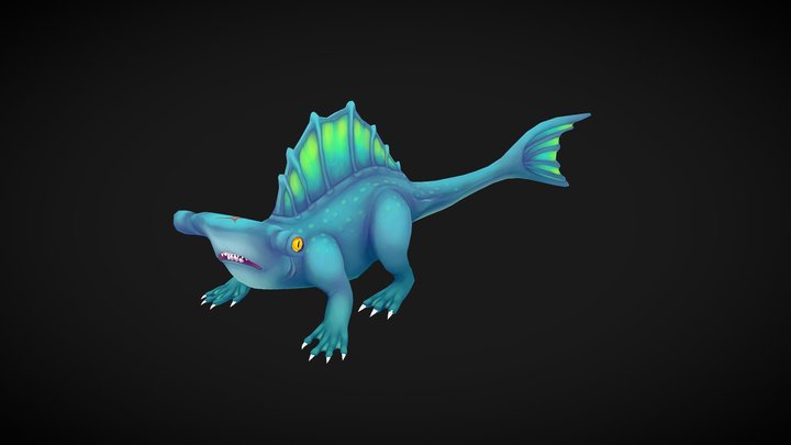 Sharley The Shark Monster 3D Model