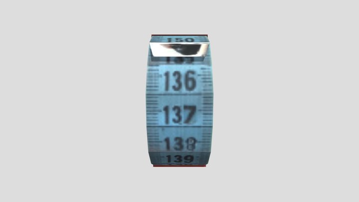 Low Poly- Measuring Tape 3D Model