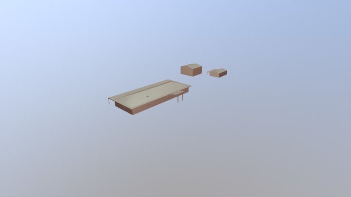 A Block School 3D Model