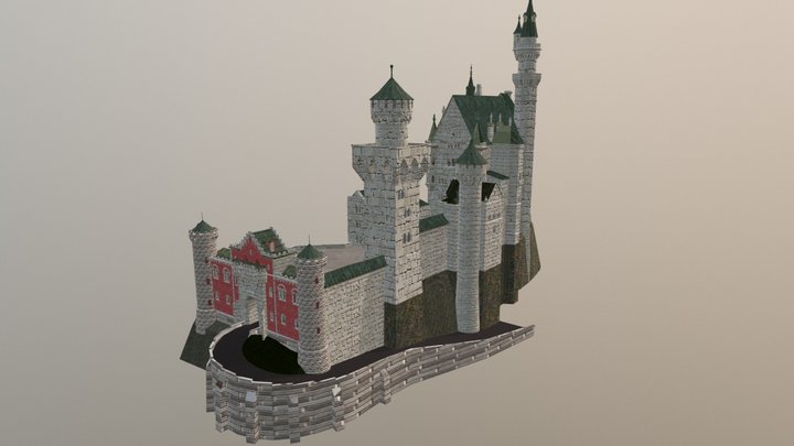 Neuschwanstein Castle 3D Model
