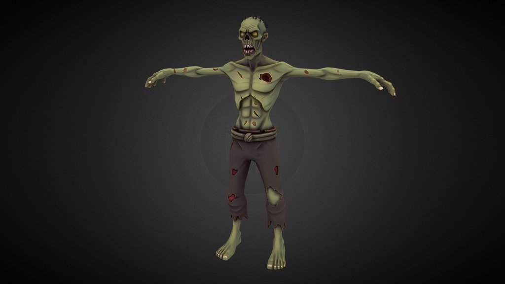 Free Stylized Dark Fantasy Zombie V1