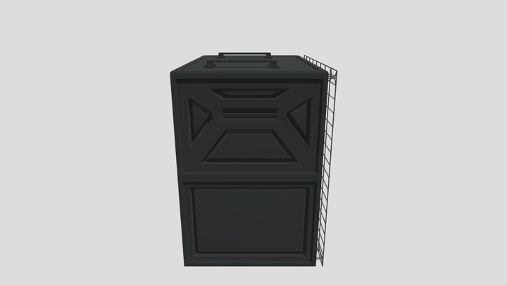 Speaker Cabinet 4x4 stack. 3D Model