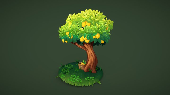 Lemon Tree 3D Model