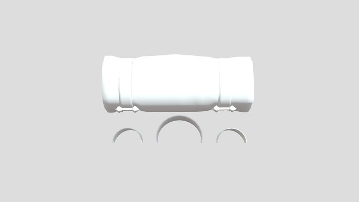 rolled Mexican blanket 3D Model