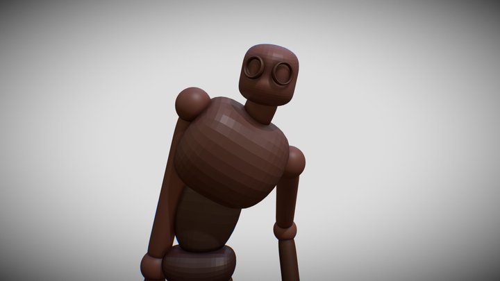 Mr Meat Man (RIGGED) 3D Model