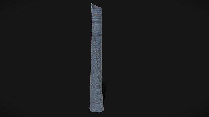 上海中心 Shanghai Tower-08 3D Model