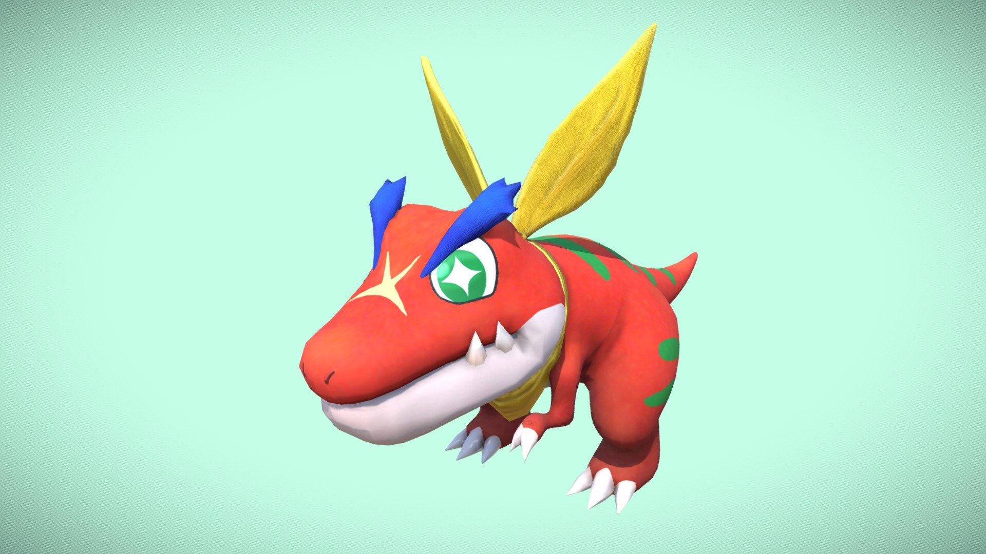 Nibbles From Fossil Fighters 3D model by Nekueda [9e92726] Sketchfab