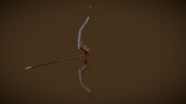 Wooden Bow 3D Model