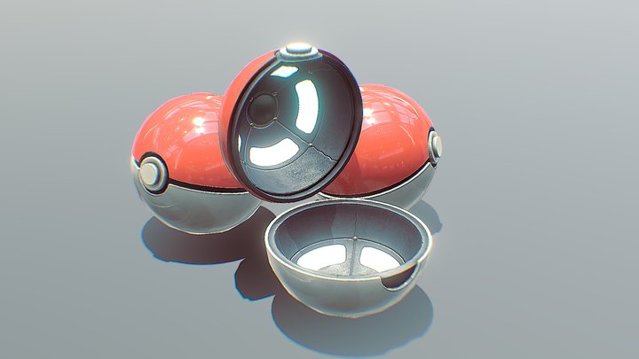 Pokéball 3D Model