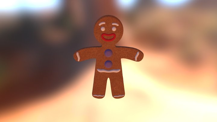 Gingerbread Man (from Shrek) 3D Model