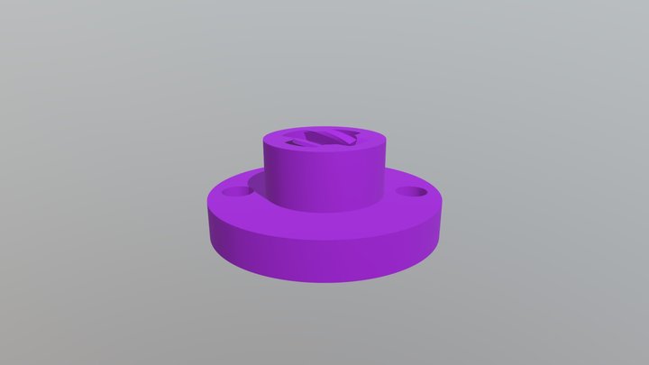 Trapezoidal Nut For Printing With Nylon Bridge 3D Model