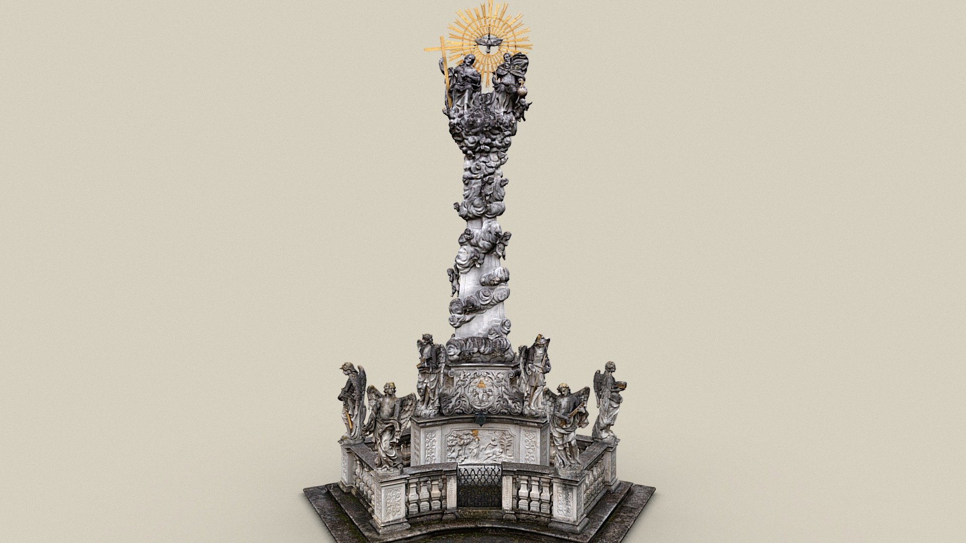 Dreifaltigkeitssäule — Sketchfab embed 3D viewer