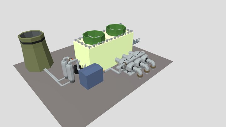 power plant 3D Model